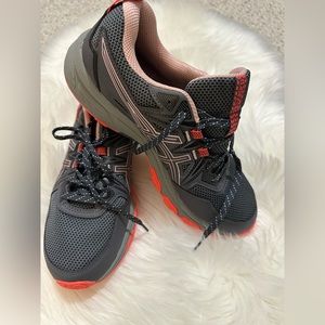 New Without A Tag ASICS Grey and Orange Athletic Sneakers